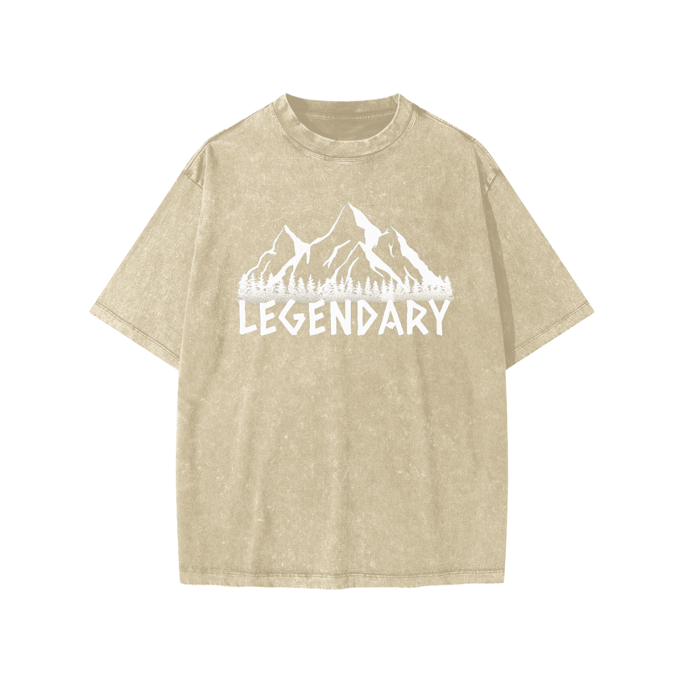 Kids Snow Washed Mountain Range T-shirt - The Legendary Apparels Brand
