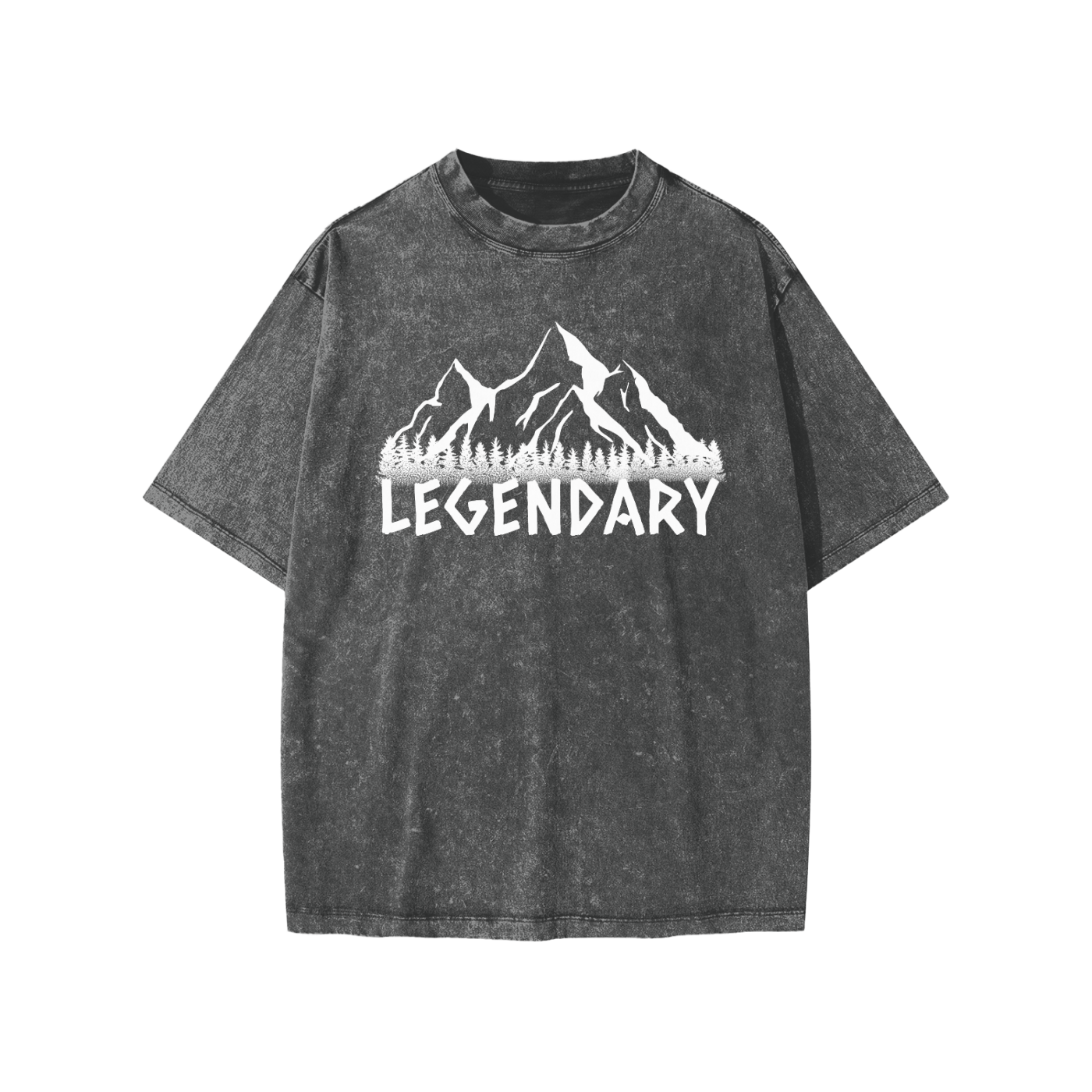 Kids Snow Washed Mountain Range T-shirt - The Legendary Apparels Brand