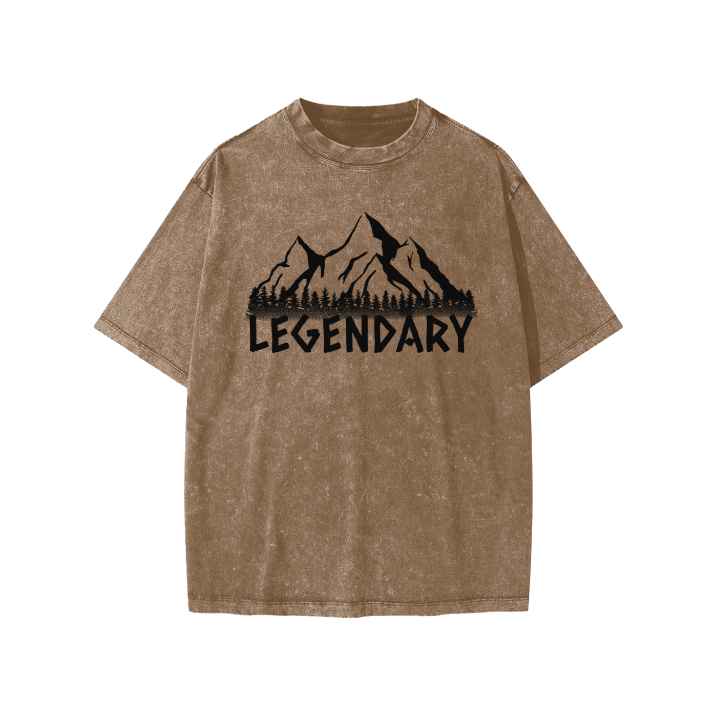 Kids Snow Washed Mountain Range T-shirt - The Legendary Apparels Brand