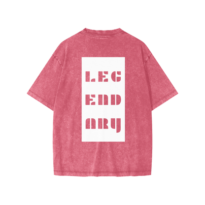 Kids Snow Washed Vertical Box T-shirt - The Legendary Apparels Brand