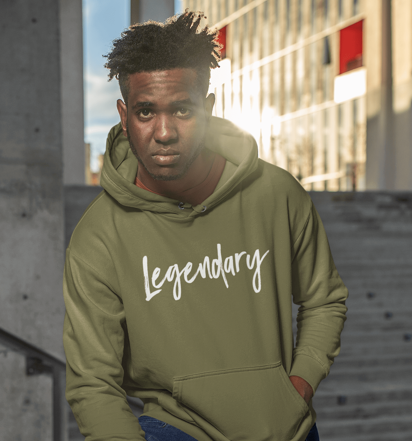 The Original Legendary Hoodie - White Logo. Shop streetwear hoodies now!