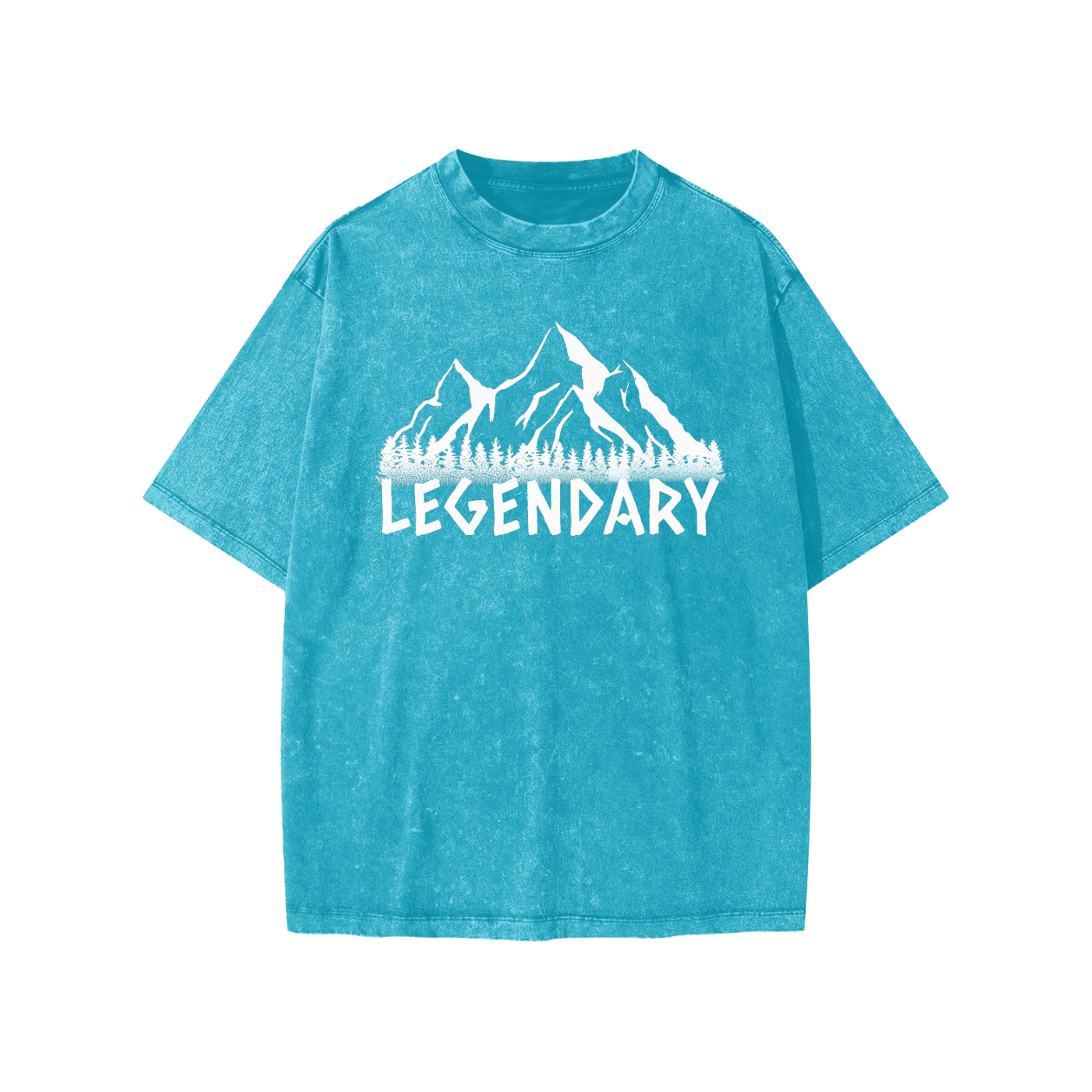 Kids Snow Washed Mountain Range T-shirt - The Legendary Apparels Brand