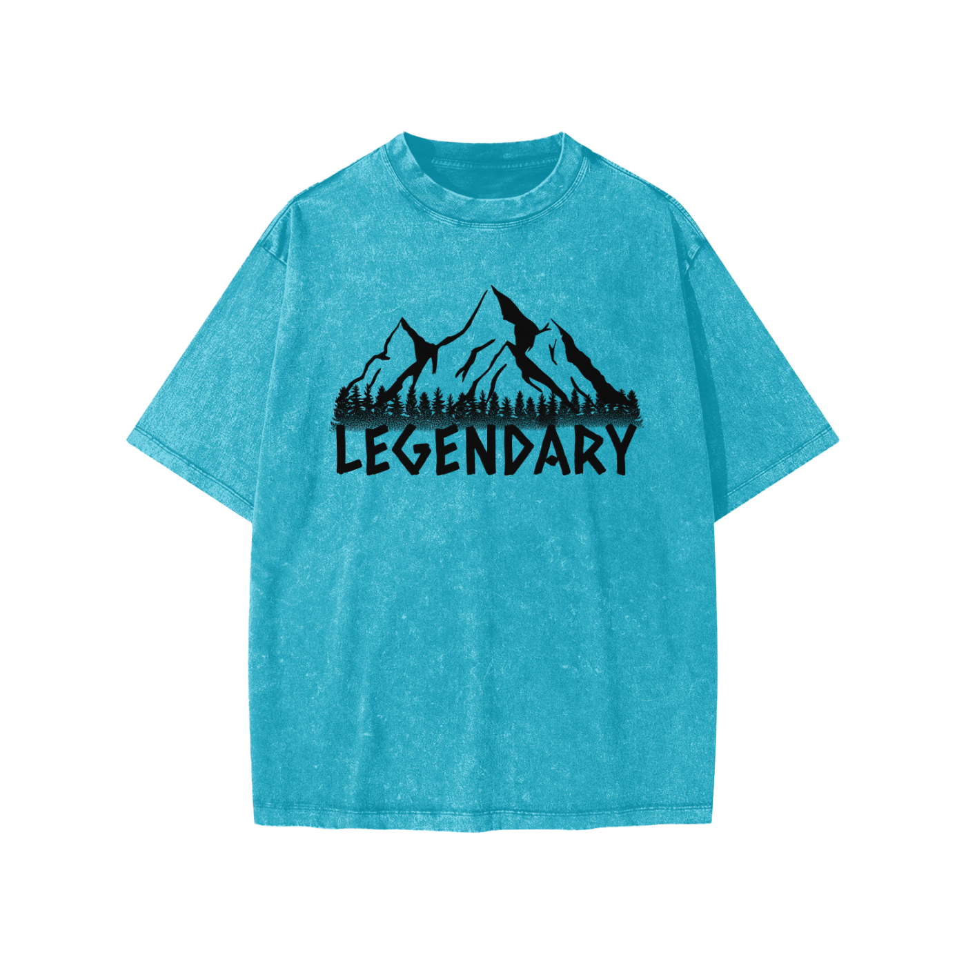 Kids Snow Washed Mountain Range T-shirt - The Legendary Apparels Brand